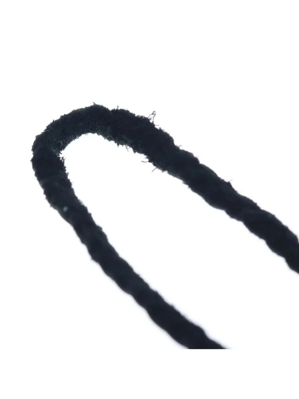 Chrome Hearts Leather Braid Scroll Blade Necklace Black Silver